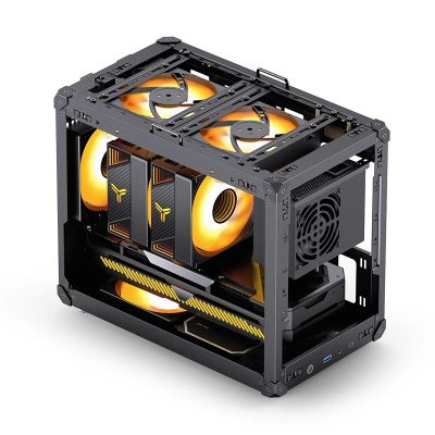 6. Jonsbo C6 MAX PC Case, Mini Case, Micro-ATX, Tempered Glass -