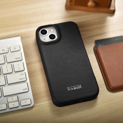 25. iCarer CE Premium Leather Folio Case iPhone 14 Plus Magnetic Flip Leather Folio Case MagSafe black (WMI14220715-BK)