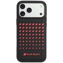 Audi Sport Synthetic Leather MagSafe Case for iPhone 18 Pro Max / 17 Pro Max - Black