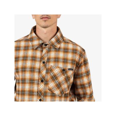 5. Men's shirt ROSSIGNOL RANCH PLAID SHIRT gray