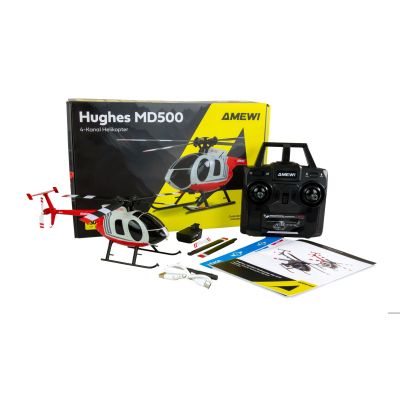 2. Amewi MD500 Li-Po RC Helicopter 350mAh Battery Silver/Red