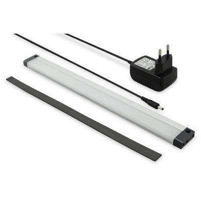 LED lighting unit for wardrobes with automatic switch, magnet