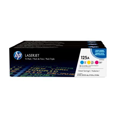 11. HP 125A 3-Pack Original LaserJet Toner Cartridges: Cyan/Magenta/Yellow