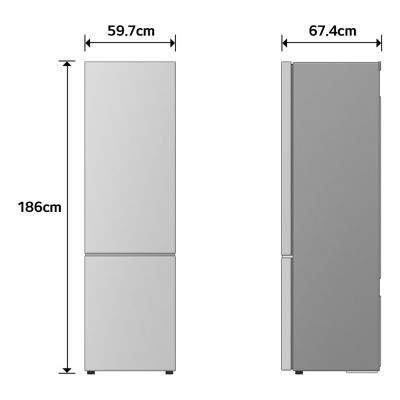 3. LG GBBSJ10EPY silver fridge-freezer 186 cm