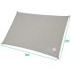 16. GARDEN SUN SAIL RECTANGULAR 3X2M GRAY