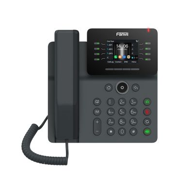 3. Fanvil V63 VoIP Phone, Black, 6 Lines, LCD, Wi-Fi