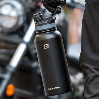2. Rockbros 35210029001 thermal bottle for bicycle drinks 550 ml - black