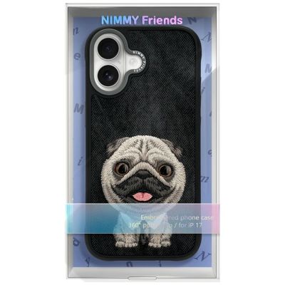 9. Nimmy Big Eyed Pet 2.0 Dog Case for iPhone 17 - Black