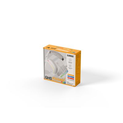 27. Glorious Gaming Glorious GHS Eternal RGB – RGB Stereo Gaming Headphones for PC, PS5, PS4, Switch – Custom-Tuned Drivers, Detachable Microphone, USB-C – Durable, 24/7 Comfort – White
