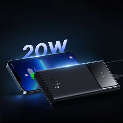 6. Baseus Star-Lord 10000mAh 22.5W Powerbank with Digital Display and 30cm USB-C 3A Cable - Black