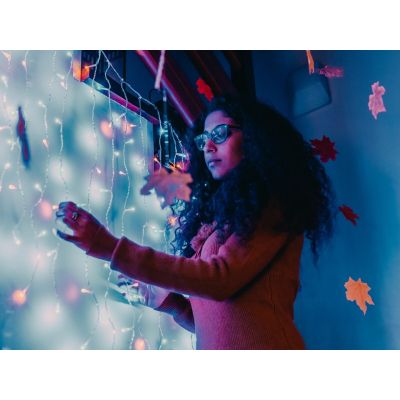 11. Twinkly Smart LED Curtain 210 RGB+W 2.1 m