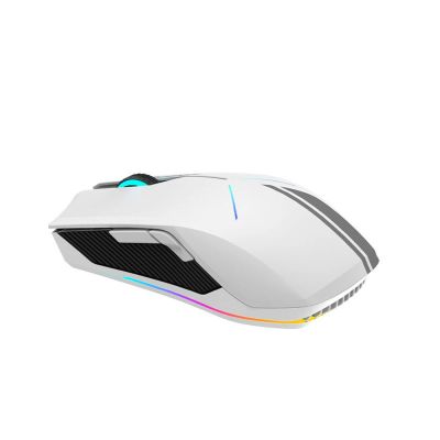 3. Machenike M721 Wireless Gaming Mouse 10000 DPI with RGB Backlight - White