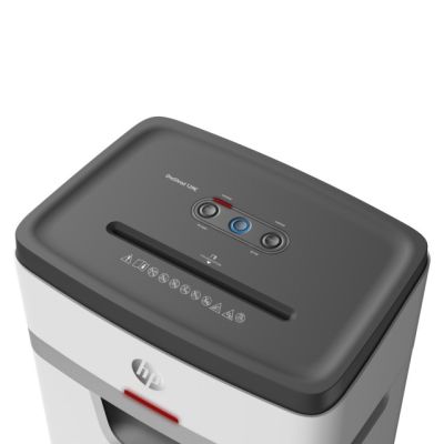 9. HP ONESHRED 12MC Shredder, micro-cut, P-5, 12 sheets, 25 l, light grey