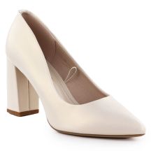 Pearl beige pointed toe pumps Sergio Leone PB216