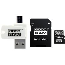 GoodRam All in one M1A4-1280R12 Memory Card with Adapter and Card Reader (128GB; Class 10; Adapter, MicroSDHC Card Reader, Memory Card)