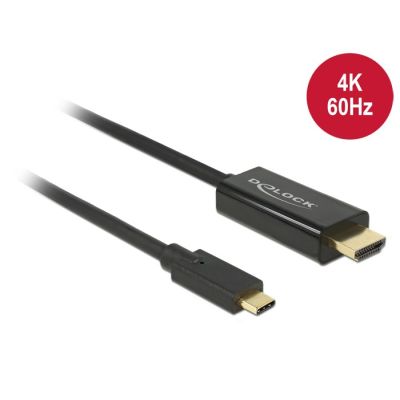 2. DeLOCK 85291 2m USB Type-C HDMI Cable Adapter Black