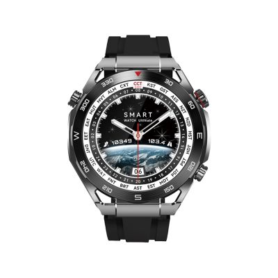 8. VELTORI VT100-1 Smartwatch + Black Silicone Strap + Black Eco Leather