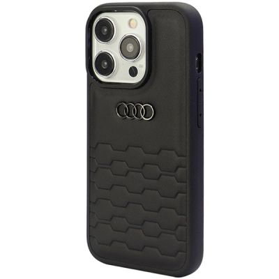 3. Audi GT Synthetic Leather case for iPhone 15 Pro - black