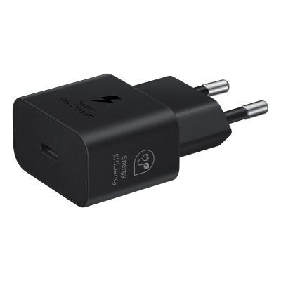 4. Samsung Power Adapter 25W USB-C Fast Charge Charger (No Cable) Black