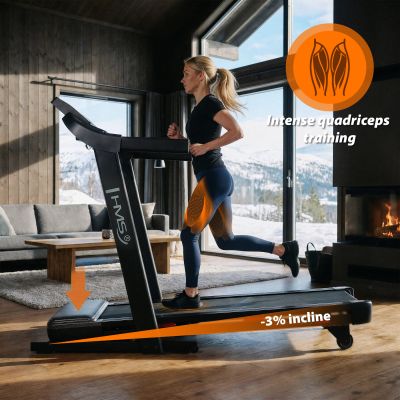 4. TERRUN275 HOME TREADMILL WITH BI-DIRECTIONAL HMS INCLINE ADJUSTMENT
