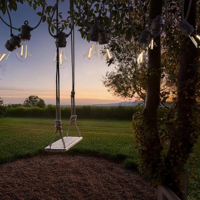 7. PARTY LIGHT OUTDOOR GARLAND 10 BULBS 10LED 8M 230V