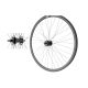 24" Front Wheel, Cone, 6-Bolt Disc, Black Rim/Black Hub