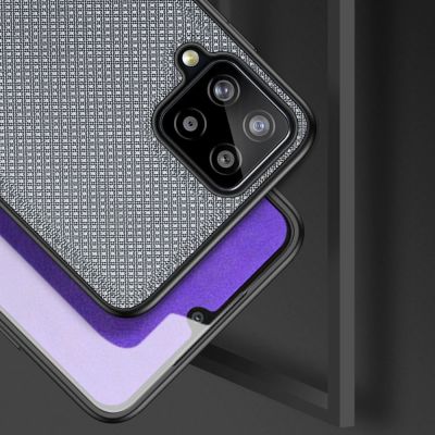 4. Dux Ducis Fino case covered with nylon material for Samsung Galaxy A22 4G gray