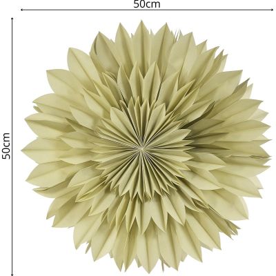 17. 3D DECORATIVE HANGING PAPER STAR 50CM GREEN