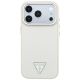 3. Guess Grained Triangle Logo MagSafe Case for iPhone 18 Pro / 17 Pro - Beige