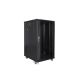 Lanberg FF01-6822-12B rack cabinet (22U; 19''; 1160 mm / 600 mm / 800 mm; floor-standing; glass; 800 kg; black)