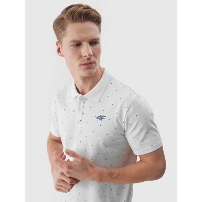 Men's polo shirt 4F 4FWSS25TPTSM703-10S