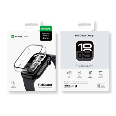 9. AmazingThing Radix Glass Case for Apple Watch 46mm - Clear