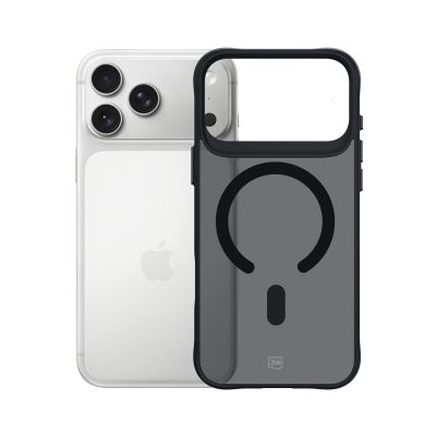 3. 3mk Smoke MagCase for iPhone 17 Pro - Black Semi-Transparent