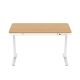 5. Tuckano Electric Height Adjustable Desk ET119W-C White/Oak. Desk top dimensions 120 x 60cm.