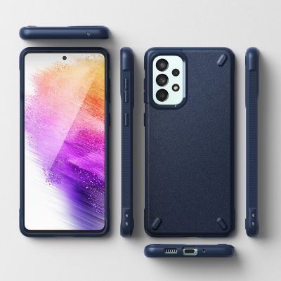 8. Ringke Onyx durable cover for Samsung Galaxy A73 navy blue