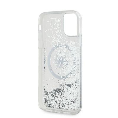 7. Karl Lagerfeld Liquid Glitter Choupette Head MagSafe Case for iPhone 11 / Xr - Transparent