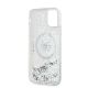 7. Karl Lagerfeld Liquid Glitter Choupette Head MagSafe Case for iPhone 11 / Xr - Transparent