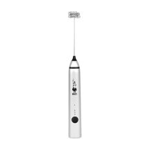 Bialetti 0006770 Handheld Electric Milk Frother Stainless Steel