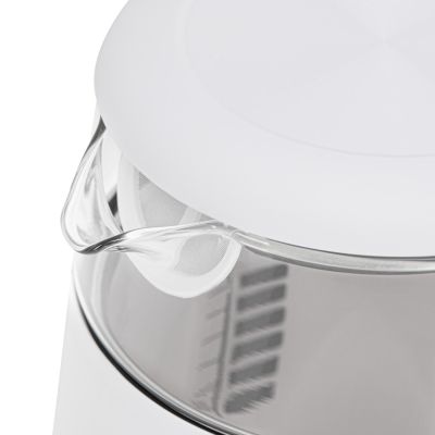 11. Adler AD 1305WG electric kettle 1.7 l 2200 W Transparent, Gold, White