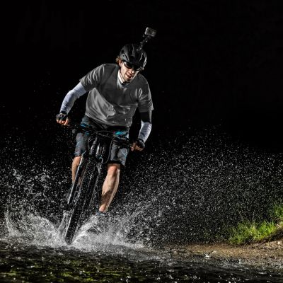 2. GoPro set of helmet mounting accessories for GoPro, DJI, Insta360, SJCam, Eken sports cameras (GoPro Cycling Helmet Chin Holder)