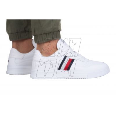 8. Tommy Hilfiger Supercup Lealther M STRIPES shoes FM0FM04824YBS