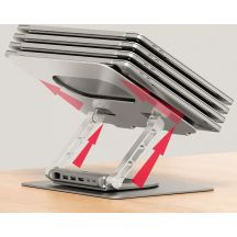 UNITEK LAPTOP STAND + USB-C HUB, HDMI 1.4, 4K, PD 100W