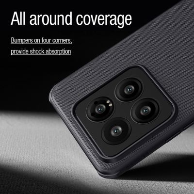 15. Nillkin Super Frosted Shield Pro Magnetic Case for Xiaomi 14 Pro - black