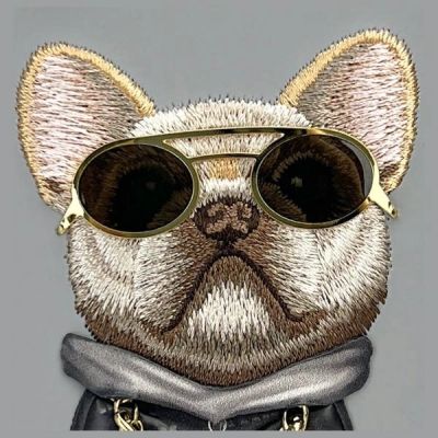 9. Nimmy Glasses Cool Dog iPhone 16 Case - Gray