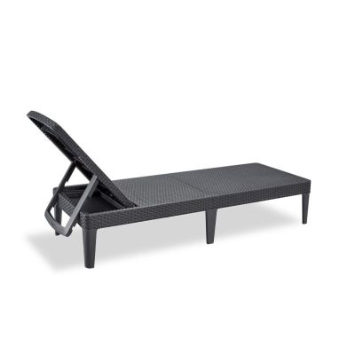 15. KETER Jaipur 235162 garden lounger (anthracite color)