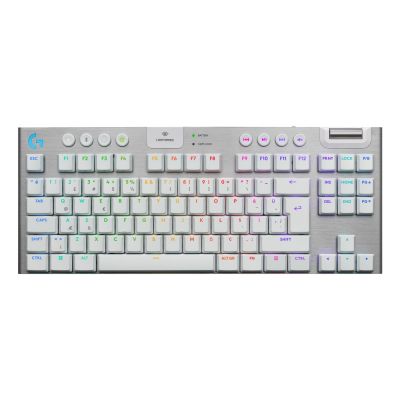 2. Logitech G G915 X Lightspeed Gaming Keyboard USB + RF Wireless + Bluetooth QWERTY American International White