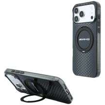 Mercedes AMG IML Double Layer Urban Line with Ring Stand MagSafe Case for iPhone 18 Pro Max / 17 Pro Max - Black