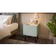 3. Bedside table 2 pcs FELLINI 40x41x60 olive + oiled oak top