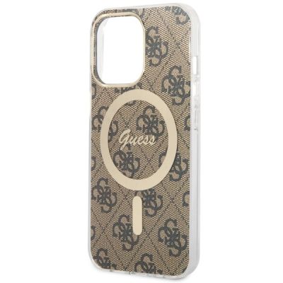 5. Guess GUHMP13LH4STW iPhone 13 Pro / 13 6.1" brown/brown hardcase 4G MagSafe