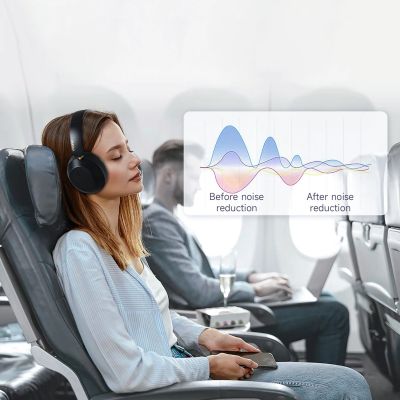 5. Dudao X22 Max Wireless On-Ear Bluetooth Headphones with ANC - Black